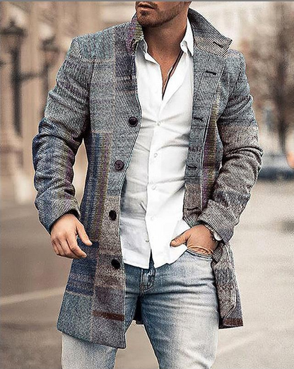 Gemütliche Herren-Winterjacke mit Kapuze für kalte Tage