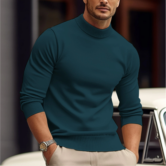 Klassischer Herrenpullover aus hochwertiger, atmungsaktiver Baumwolle