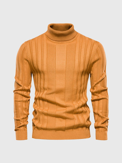 Klassischer Rollkragenpullover mit Streifen für Herren