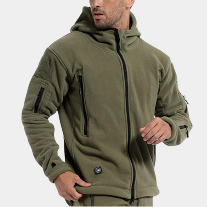 Kuschelige Kapuzenfleecejacke für kalte Tage