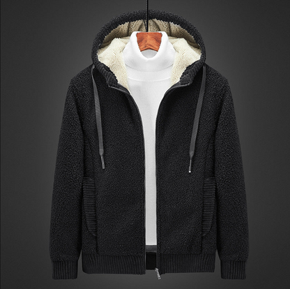 Kuscheliger Herren-Hoodie mit Reißverschluss für kalte Tage
