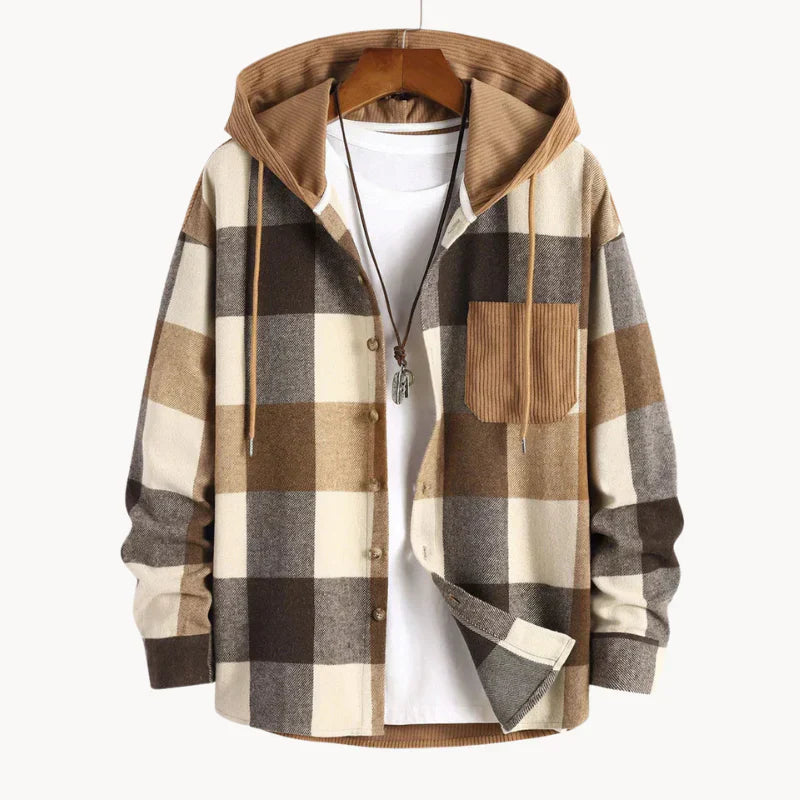 Lässiges Herren-Kapuzensweatshirt aus weichem Flanell in lockerer Passform