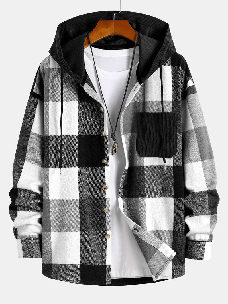 Lässiges Herren-Kapuzensweatshirt aus weichem Flanell in lockerer Passform