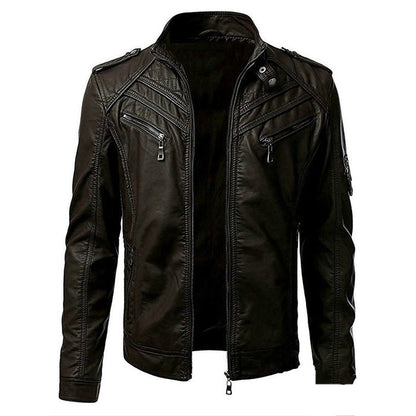 Luxuriöse Lederjacke für zeitlosen Stil und Komfort