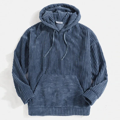 Moderne Cord-Kapuzenjacke für Herren im trendigen Stil