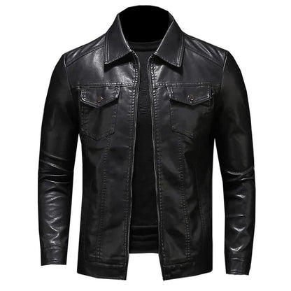 Moderne Lederjacke für Herren – Stilvoll und Bequem