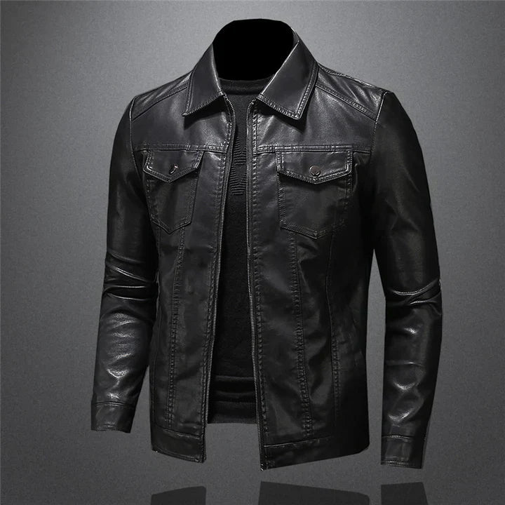 Moderne Lederjacke für Herren – Stilvoll und Bequem