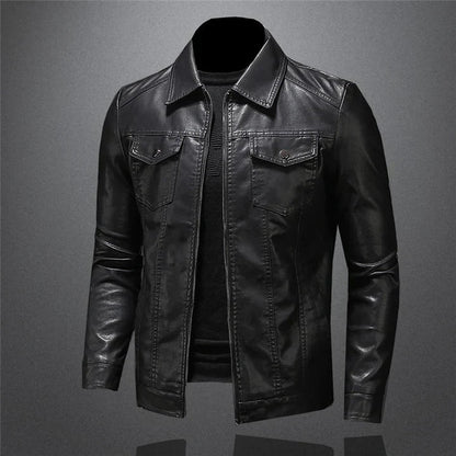 Moderne Lederjacke für Herren – Stilvoll und Bequem