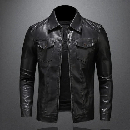 Moderne Lederjacke für Herren – Stilvoll und Bequem