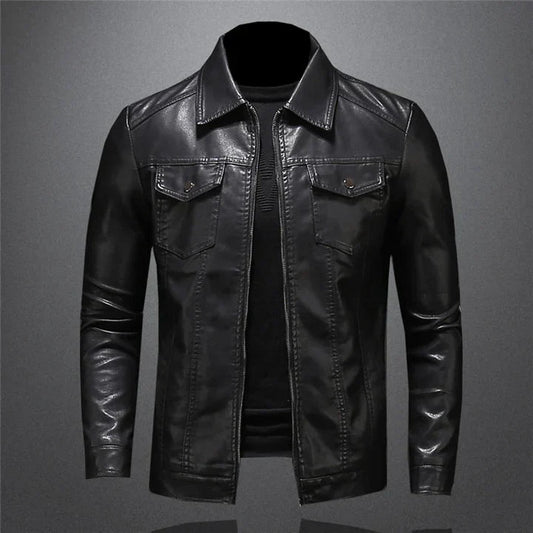 Moderne Lederjacke für Herren – Stilvoll und Bequem