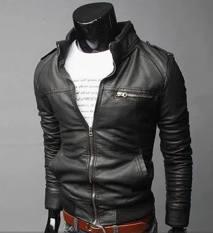 Moderne Lederjacke im angesagten Design