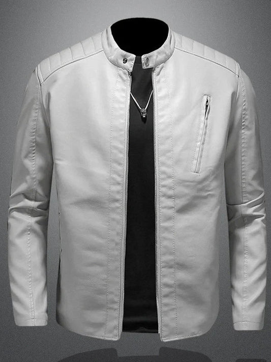 Premium Biker-Lederjacke für Männer – Stilvoll & Bequem