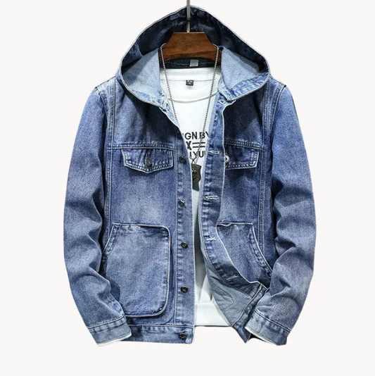 Retro Herrenjacke mit Kapuze im Vintage-Stil
