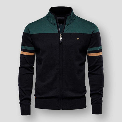 Retro-Streifenjacke für Herren – Stilvoll und Zeitlos