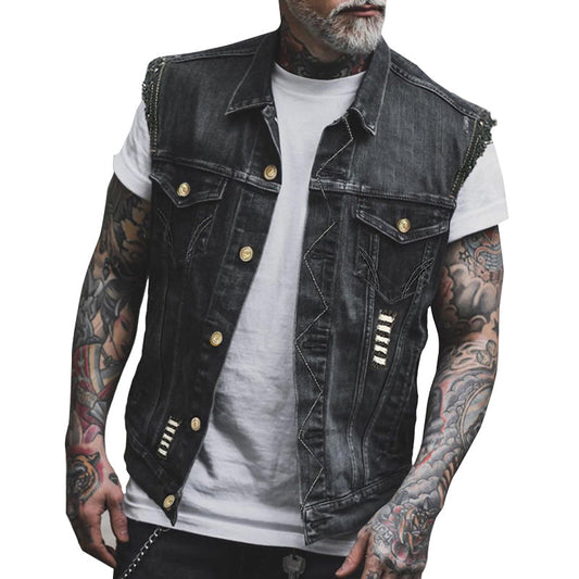 Stylische Denim-Weste für Herren | Lässig, vielseitig & komfortabel