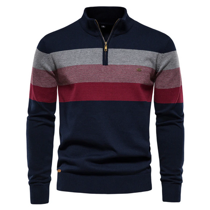 Stylischer gestreifter Pullover für Herren - Premium-Qualität