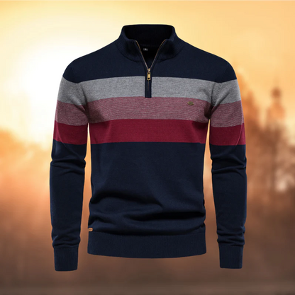 Stylischer gestreifter Pullover für Herren - Premium-Qualität