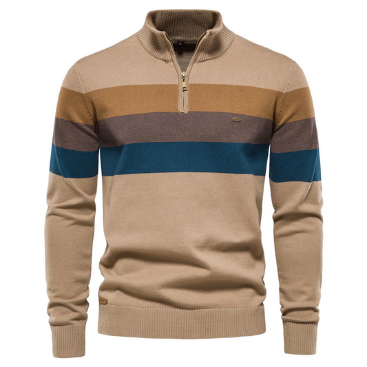 Stylischer gestreifter Pullover für Herren - Premium-Qualität