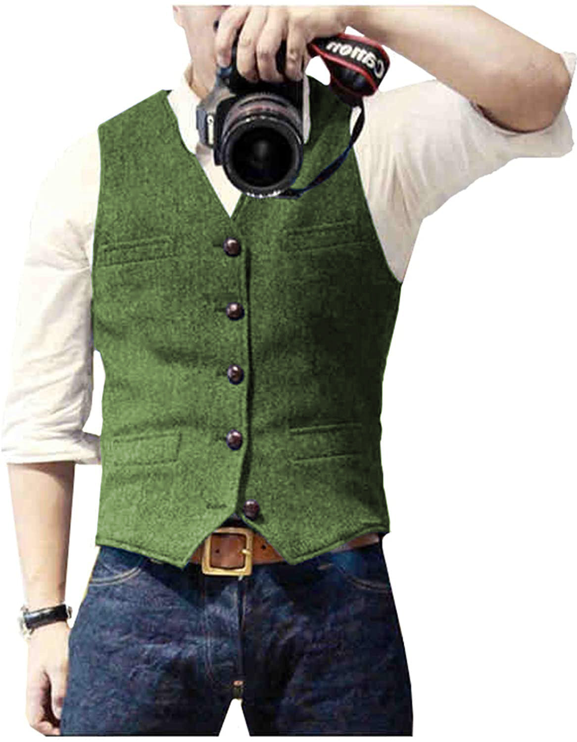 Tom | Vielseitige Herren-Weste mit klassischem Schnitt und Knopfleiste