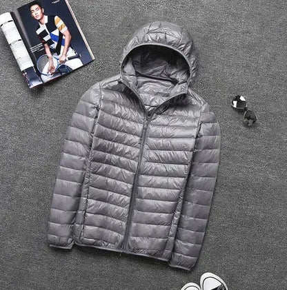 Ultraleichte Herrenjacke mit Kapuze – Stilvoller Komfort für jeden Anlass
