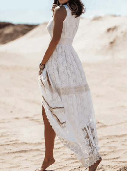 Valerie | Damen-Spitzenkleid im Boho-Stil mit feinen Details und fließender Passform