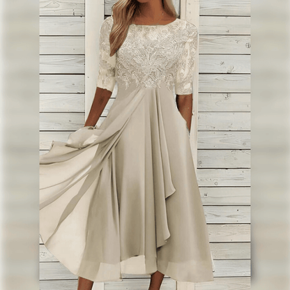 Wiebke | Elegantes und bequemes Damen-Midikleid mit fließender Passform