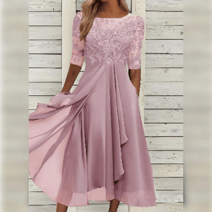 Wiebke | Elegantes und bequemes Damen-Midikleid mit fließender Passform