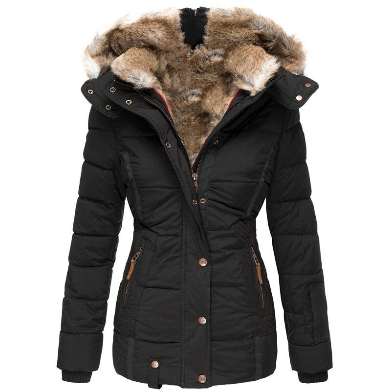 Wintermantel Damen – Warm, wasserdicht & gefüttert mit Fell