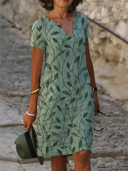 Yvonne | Fließendes Damen-Midikleid mit elegantem Schnitt und luftigem Tragegefühl