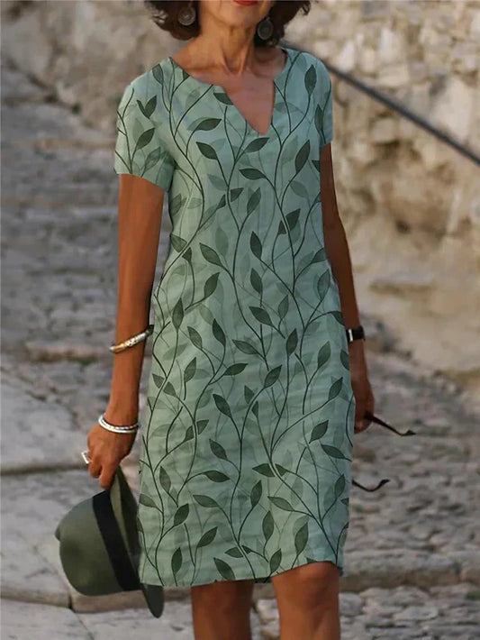 Yvonne | Fließendes Damen-Midikleid mit elegantem Schnitt und luftigem Tragegefühl